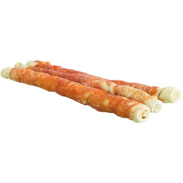 Ласощі Trixie Denta Fun Chewing Rolls для собак Палички для чищення зубів з куркою 28 см 250 г 3 шт 4011905313269 4011905313269 фото