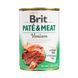 Корм вологий Brit Care Pate and Meat для дорослих собак з олениною 400 г 8595602557431 100866/100078/0328 фото 1