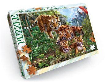 Пазли дитячі "Tigers" 680х475 мм 1000 елементів DT_C1000-08-05 фото