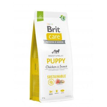 Корм сухий Brit Care Dog Sustainable Puppy для цуценят з куркою та комахами 12 кг 8595602558629 8595602558629 фото