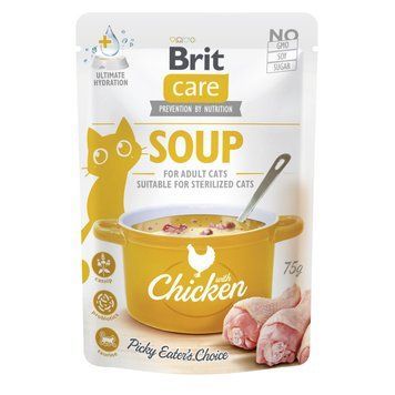 Корм вологий Brit Care Soup Chicken для котів суп з куркою 75 г 101152 фото