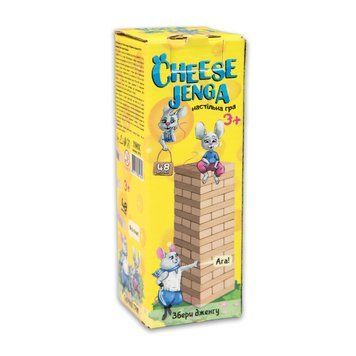 Настільна гра Strateg Дженга "Cheese Jenga" 48 брусків (30718) 4823113801656 30718 фото