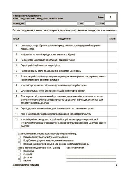 Книга Досліджуємо історію і суспільство. Усі діагностувальні роботи. 6 клас КЗП016 Ранок Автор - О. В. Савко; О. В. Ладані 9786170041890 фото