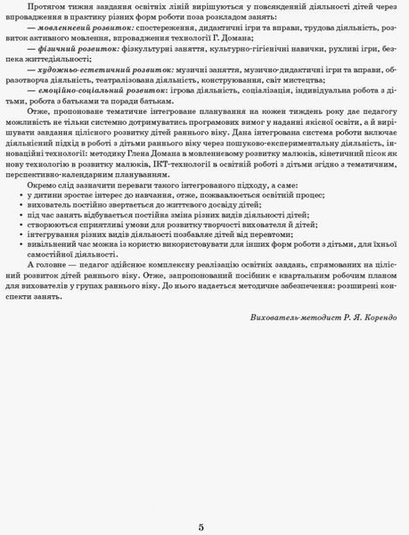 Інтегрований перспективно-календарний план. ВЕСНА Ранній вік (за програмою Оберіг) 9786170948298 фото