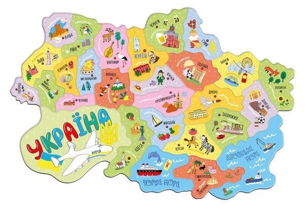 Магнітна мапа України (200241) 4823115906304 4823115906304 фото