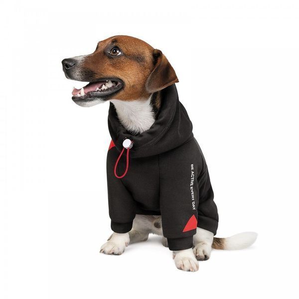 Худі Pet Fashion Snoodie для собак чорна S 4823082423415 4823082423415 фото