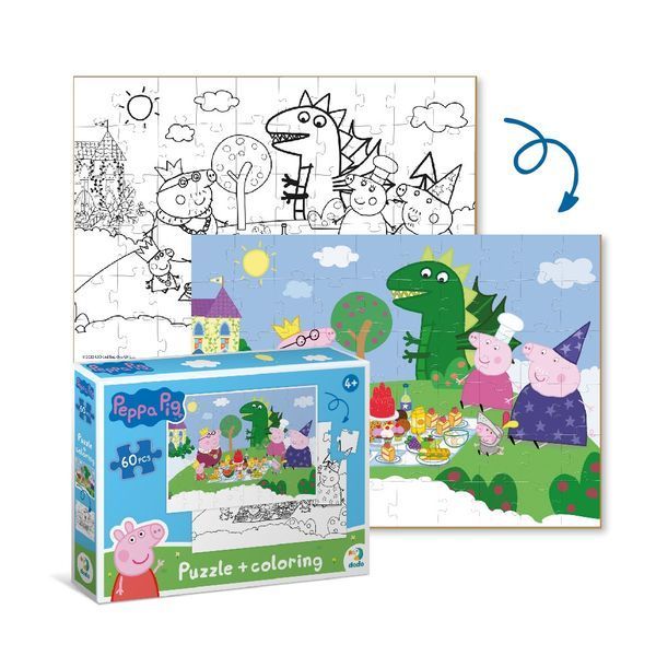 Пазл 2в1 Dodo "Peppa Pig. Казковий пікнік" 60 елементів 4+ 200118 фото