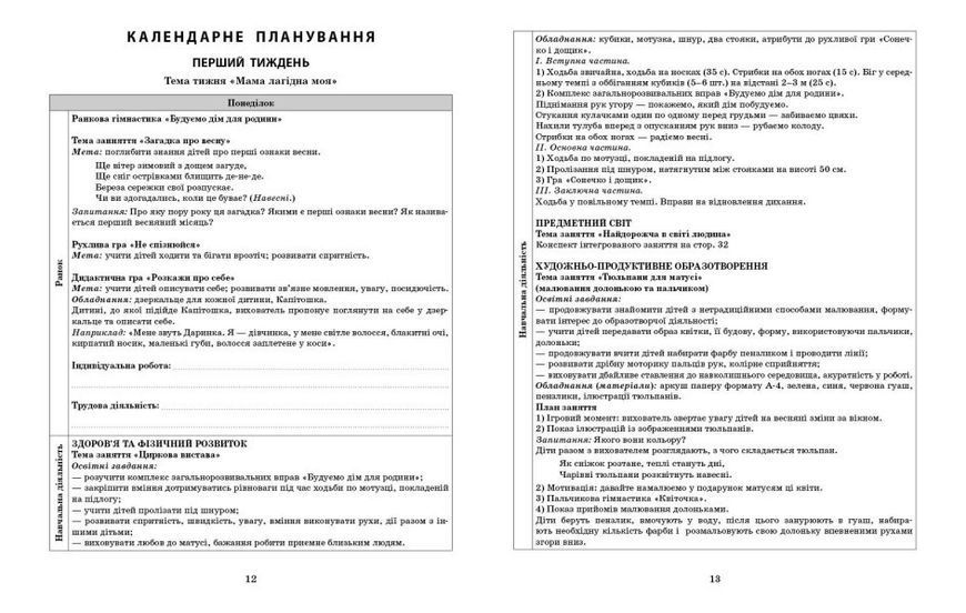 Розгорнутий календарний план. БЕРЕЗЕНЬ. Молодший вік Автор Ванжа С. М. 9786170977748 фото
