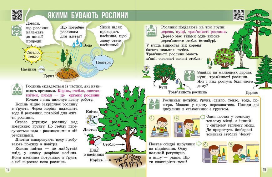 Книга Я досліджую світ. Підручник для 2 класу: У 2 ч. Частина 1 (Бібік)_ КОМ Ранок Автор - Бібік Н. М.; Бондарчук Г. П. Ш1624025У 9786170989048 фото