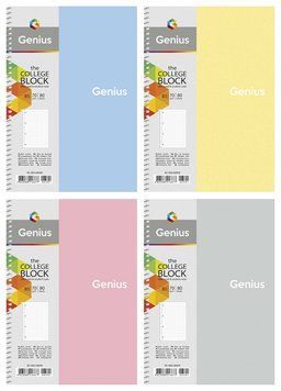 Набір 4 шт. коледж блоків Genius. Коледж блок Школярик В4 80 арк. у клітинку 6800 B5-080-6800K 4823088224061 4823088224061 фото