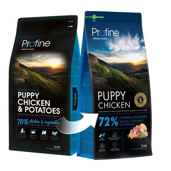 Корм сухий Profine Puppy Chicken and Potatoes для цуценят та молодих собак всіх порід курка і картопля 12 кг 8595602569939 8595602569939 фото