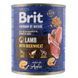 Корм вологий Brit Premium by Nature k консерви для собак з ягням та гречкою 800 г 8595602561841 100416/8638 фото 1