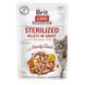Корм вологий Brit Care Fillets in Gravy Hearty Duck Sterilized для стерилізованих котів філе в соусі з качкою 85 г 101043 фото 1