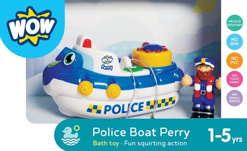 Поліцейський човен Перрі WOW Toys (6397709) 5033491103474 5033491103474 фото
