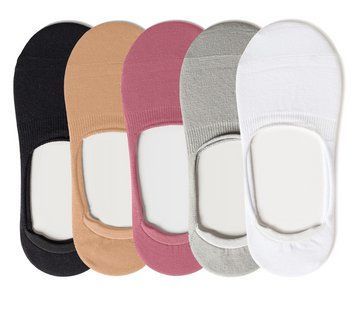 Набір 5 пар безшовних дихаючих слідів з силіконом ORGANIC cotton JILL ANTONY 35-37 31007 фото