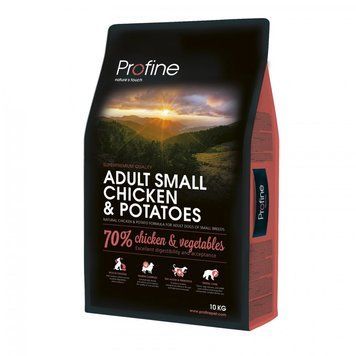 Корм сухий Profine Adult Small для дорослих собак дрібних порід вагою 1-10 кг з куркою та картоплею 10 кг 170536/7404***** фото