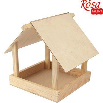 Годівничка для птахів 5, фанера, сосна, 20х20х23см, ROSA TALENT 4823098519317 фото