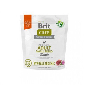 Корм сухий Brit Care Dog Hypoallergenic Adult Small Breed для дорослих собак малих порід від 1 до 10 кг гіпоалергенний з ягням 8595602566136 8595602566136 фото