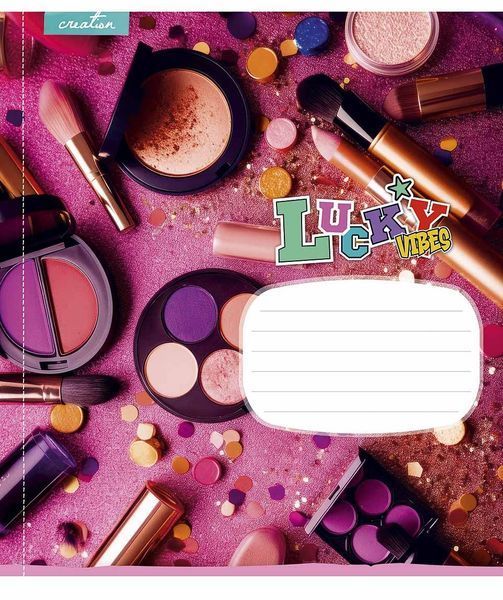Набір 5 шт, зошит учнівський, Lucky Vibes (глітер). Зошит Star у клітинку 24 арк. 3360 4823088225402 4823088225402 фото