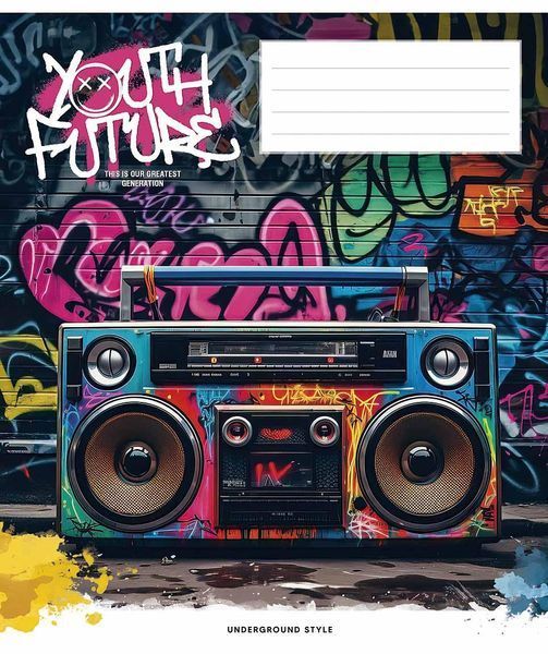 Набір 5 шт, зошит загальний, youth future. Зошит Star у клітинку 48 арк. 3552 4820006472160 4820006472160_048-3552K фото