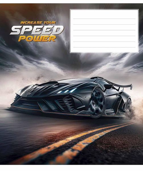 Зошит учнівський, набір 5 шт, Speed power ВД-лак. Зошит Star у клітинку 24арк. 3297 4820006472108 4820006472108_024-3297K фото