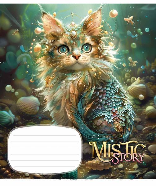 Зошити учнівські, 5 шт, по 24арк., глiтер, Зошит Школярик Mistic story у лінію 3441 4820006471965 4820006471965_024-3441L фото