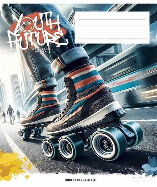 Набір 5 шт, зошит загальний, youth future. Зошит Star у клітинку 48 арк. 3552 4820006472160 4820006472160_048-3552K фото