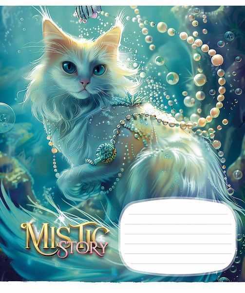 Зошити учнівські, 5 шт, по 24арк., глiтер, Зошит Школярик Mistic story у лінію 3441 4820006471965 4820006471965_024-3441L фото