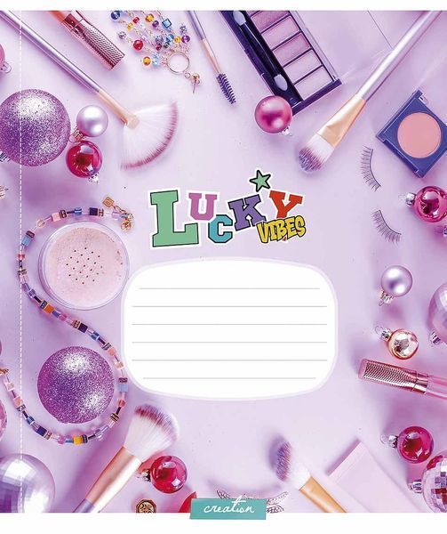 Набір 5 шт, зошит учнівський, Lucky Vibes (глітер). Зошит Star у клітинку 24 арк. 3360 4823088225402 4823088225402 фото