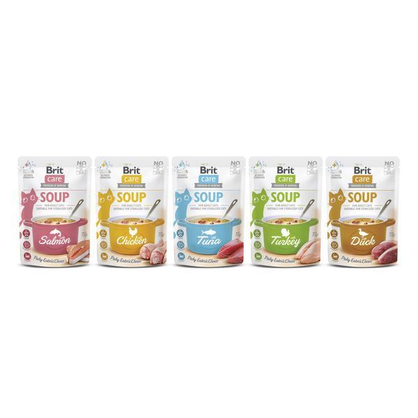 Корм вологий Brit Care Soup Salmon для котів суп з лососем 75 г 101153 фото