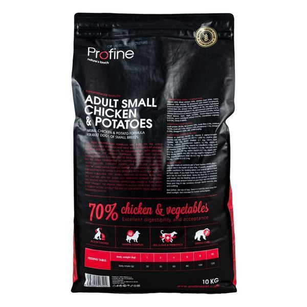 Корм сухий Profine Adult Small для дорослих собак дрібних порід вагою 1-10 кг з куркою та картоплею 10 кг 170536/7404***** фото