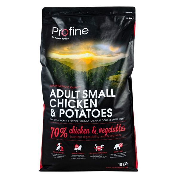 Корм сухий Profine Adult Small для дорослих собак дрібних порід вагою 1-10 кг з куркою та картоплею 10 кг 170536/7404***** фото
