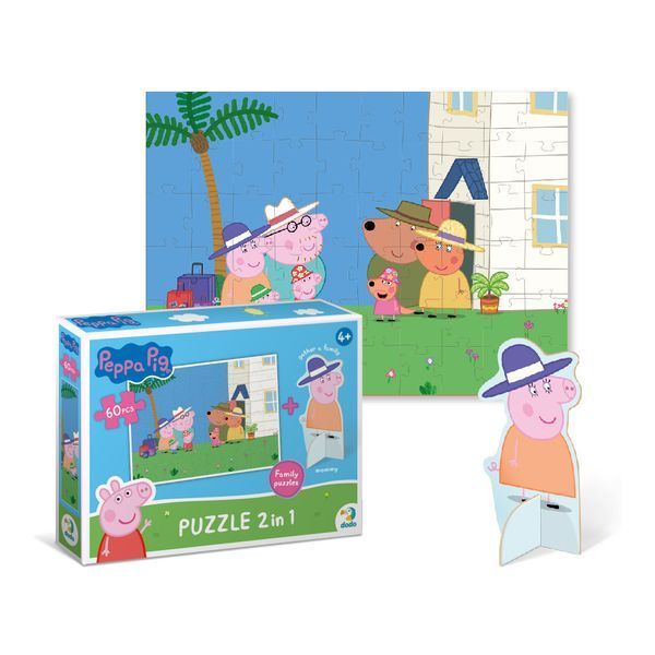 Пазл 2в1 Dodo "Peppa Pig. На відпочинку" 60 елементів 4+ 200121 фото
