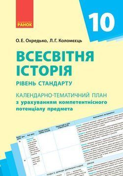 Книга Всесвітня історія. 10 клас. Календарно-тематичний план Ранок Автор - Олег Охредько 9786170942227 9786170942227 фото