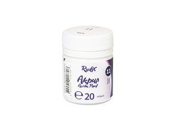 Акрил матовий Білий, 20 мл, RUDIX 850111 4820219218708 850111 фото