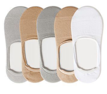 Набір 5 пар безшовних дихаючих слідів з силіконом ORGANIC cotton JILL ANTONY 35-37 31008 фото