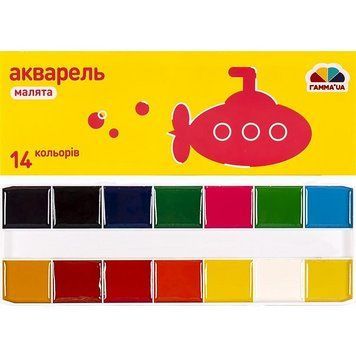 Акварель 14 кольорів, медова 100103 4820219211303 100103 фото