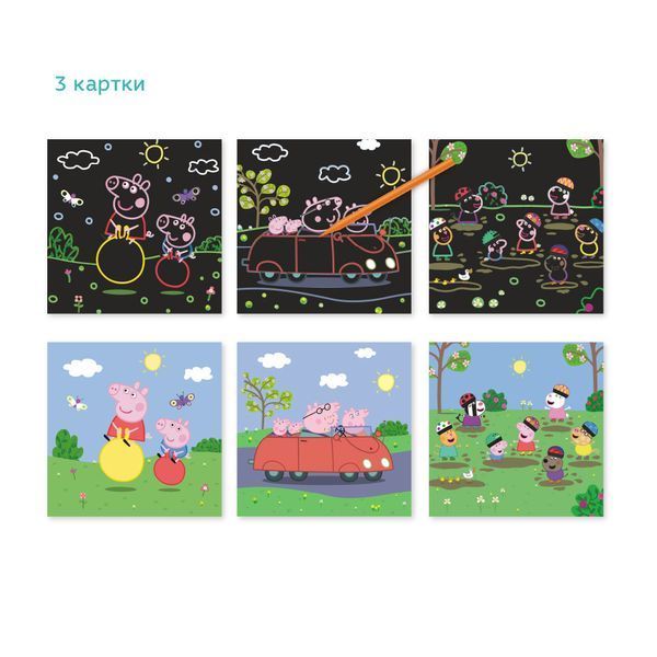 Набір гравюр Dodo "Peppa Pig Гра з друзями" 5+ 200185 фото