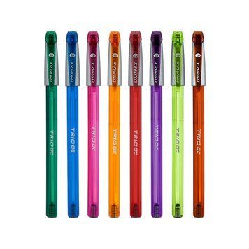 Ручки 50 шт. кулькові Trio Neon DC, синя UX-107-02 8907430004610 UX-107-02 фото