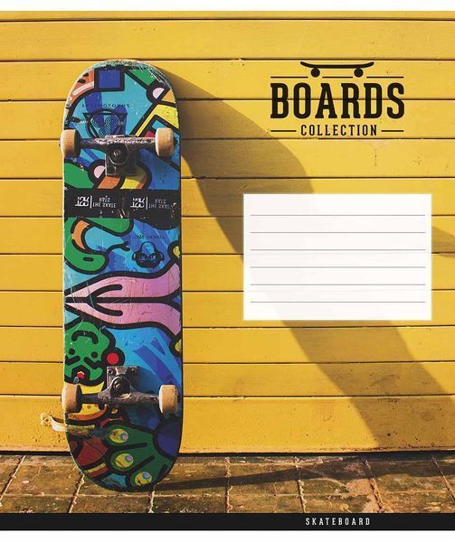Зошит учнівський, набір 5 шт, Boards collection ВД-лак. Зошит Star у клітинку 24арк. 3381 4820006472108 4820006472108_024-3381K фото