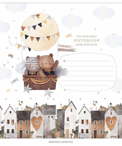 Комплект 5 шт учнівських зошитів Precious moments . Зошит Школярик 12 арк. у косу лінію 3506 4820006473204 4820006470456_012-3506C фото