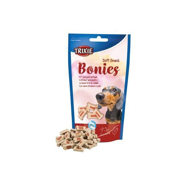 Ласощі Trixie Soft Snack Bonies для собак малих порід та цуценят з яловичиною та птицею 75 г 4011905314914 31491***** фото