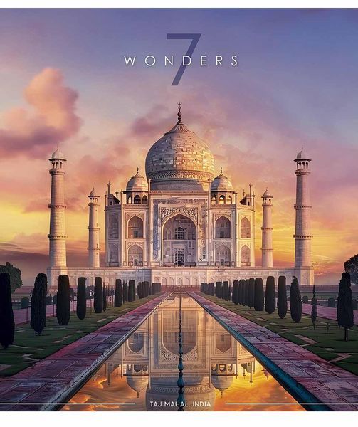 Зошити загальні, 5 шт, по 60арк., World wonders УФ-лак, Зошит Школярик у клітинку 3473 4823088231403 4823088231403_060-3473K фото