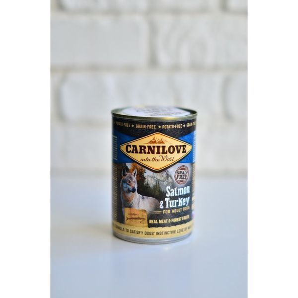 Корм вологий Carnilove Dog k консерви для собак з лососем та індичкою 400 г 4002064513164 100132/529278 фото