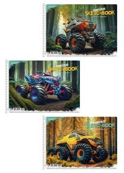 Набор альбомов для рисования 3шт. Super monster. Альбом Школярик 20 л. А4 PB-SC-020-8505 4823088200249 4823088200249_1 фото