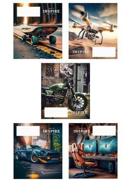 Комплект 5 шт загальних зошитів Men's style. Зошит Школярик 48 арк. у клітинку 3275 048-3275K 4820006470081 4820006470081_5 фото