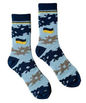 Патріотичні шкарпетки з принтом ORGANIC cotton безшовні JILL ANTONY 41-43 арт. 24.02.2022 24.02.2022 фото