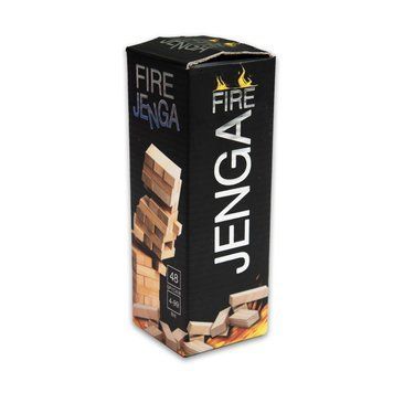 Настільна гра Strateg Дженга "Fire Jenga" 48 брусків (30848) 4820220569431 30848 фото