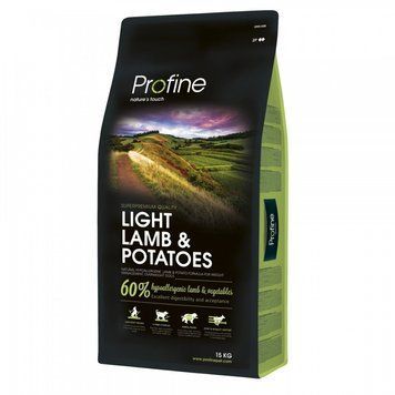 Корм сухий Profine Light Lamb для дорослих собак з надмірною вагою з ягнятиною та картоплею 15 кг 170551/7558***** фото