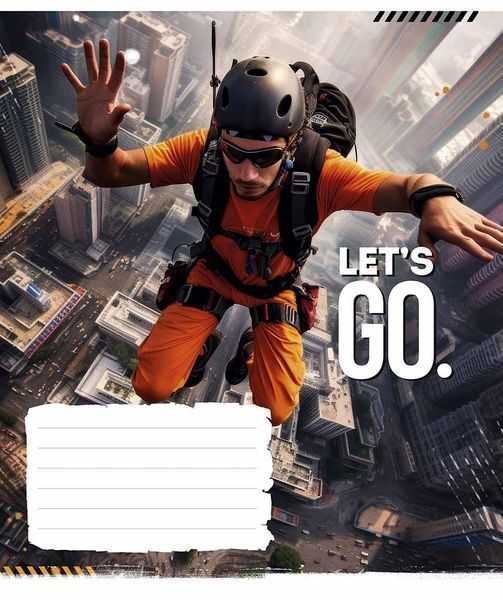 Зошит учнівський, набір 5 шт, Let's go ВД-лак. Зошит Star у клітинку 24арк. 3482 4820006472108 4820006472108_024-3482K фото